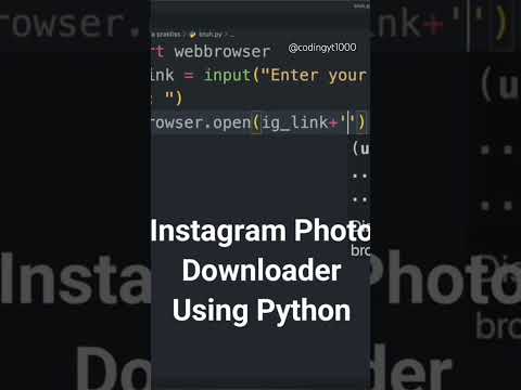 Instagram Photo Downloader Using Python