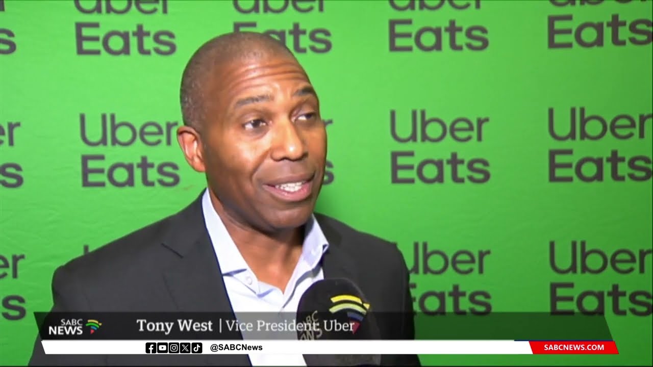 Uber Eats drivers, restaurant owners meet with the company's Vice Pres. Tony West in Johannesburg