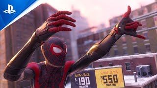 First Person Web Swinging in Marvels Spider-Man: Miles Morales