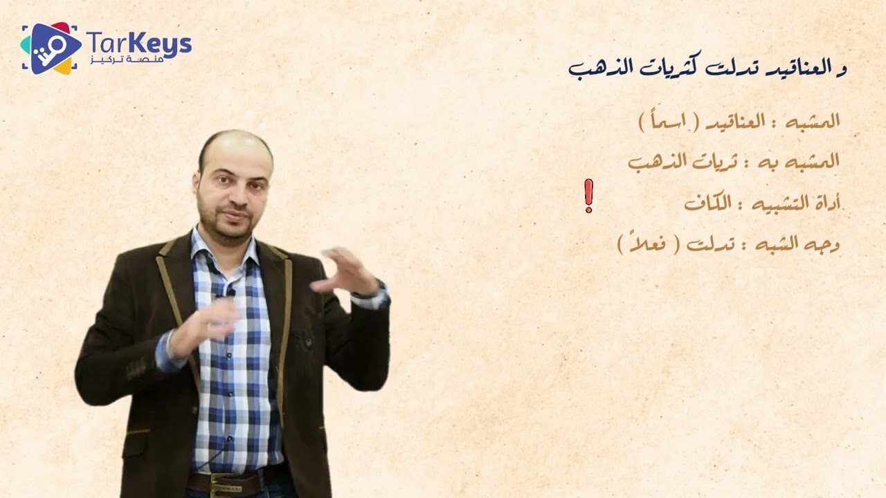 أنواع التشبيه: تام الأركان، مؤكد، مجمل، بليغ 🎨 | بلاغة البكالوريا مع تركيز