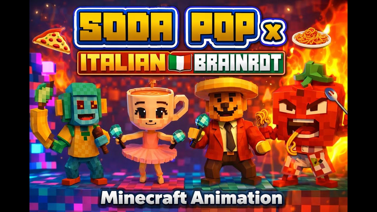 SODA POP x ITALIAN BRAINROT Minecraft Animation