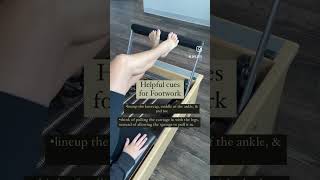 Reformer Pilates Footwork Tips #pilates #pilatesworkout #reformerpilates