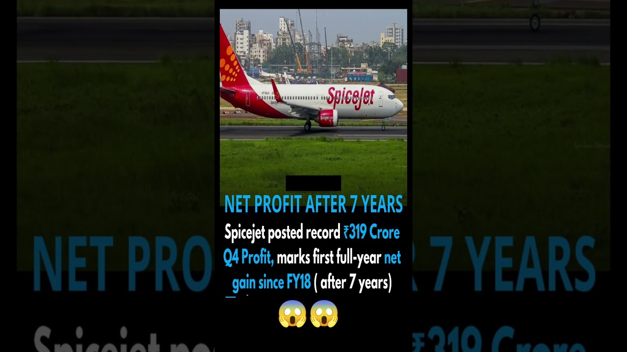 Spicejet posted net profit 319 CR😱😱 