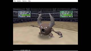 Pokémon Stadium 2 (Mord Moveset) Gym Leader Castle Gameplay - Vs. Pewter Gym Leader Brock