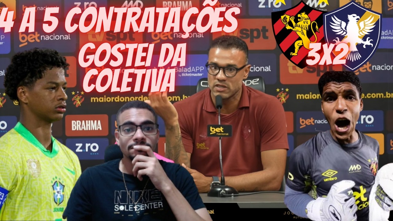 💣4 A 5 CONTRATAÇÕES DO SPORT PRA SÉRIE B + ZÉ LUCAS | HALLS ! COLETIVA DE RÓGER SILVA !