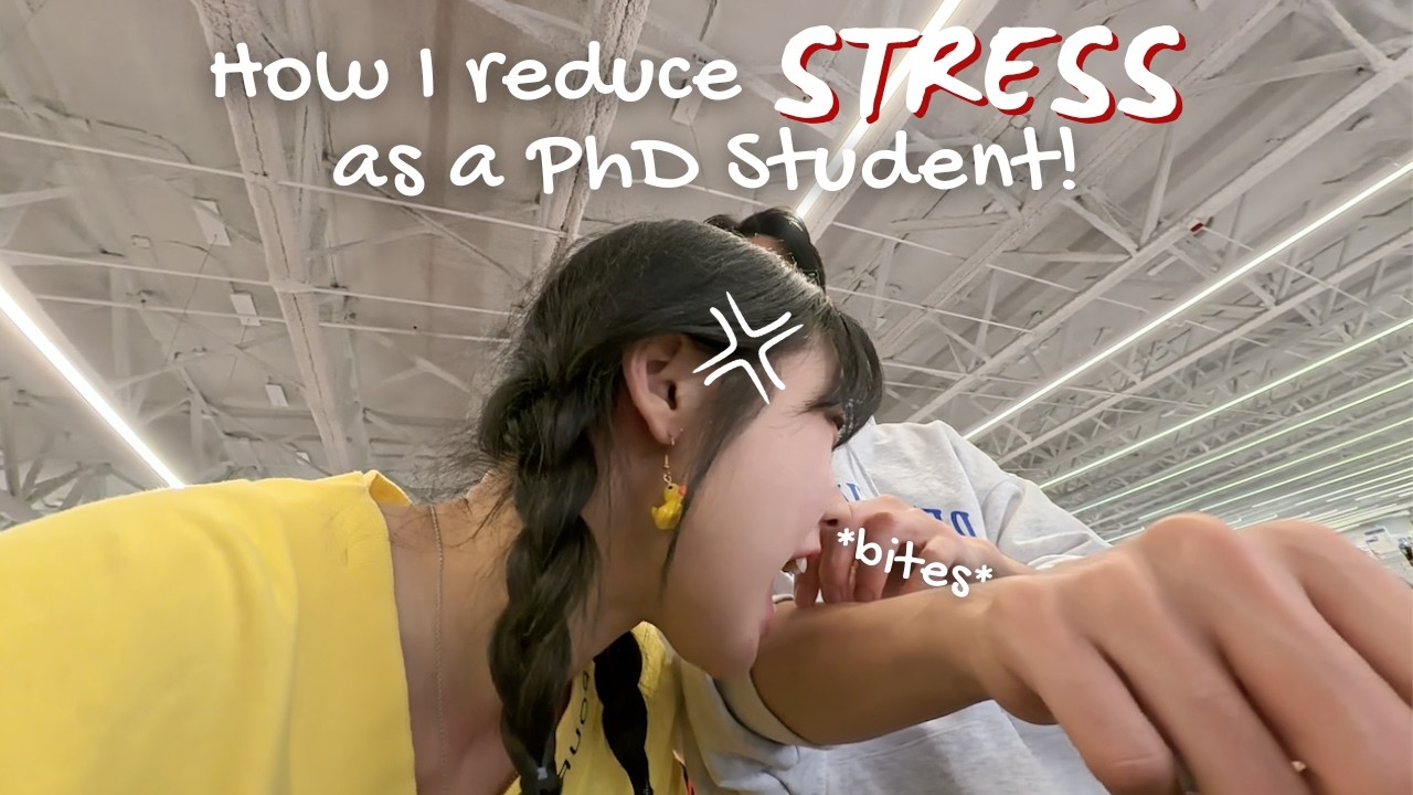 How I Relieve Stress (ft. PhD) | Matcha, Changing Work Environment, biting..?