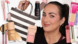 New Makeup from Patrick Ta, Rare Beauty, NARS, Sephora Collection & More! Try-On Beauty Haul screenshot 5