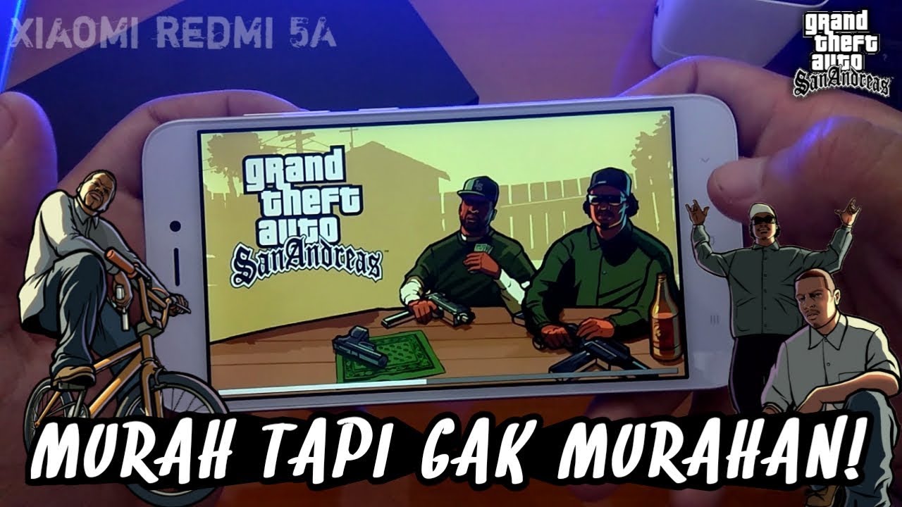 Gaming test Xiaomi Redmi 5A : GTA San Andreas ??? Nikmat pisan - YouTube