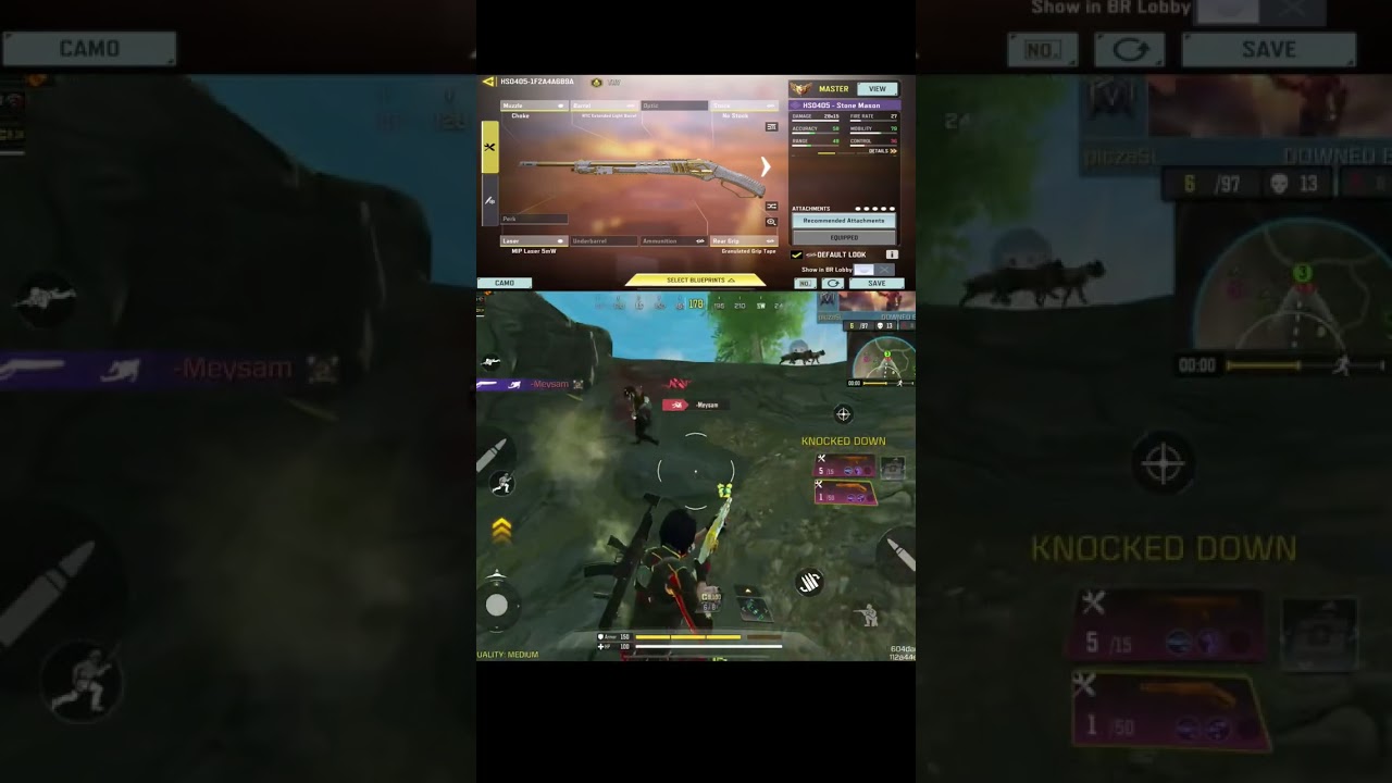 1- SHOT HS0405 GUNSMITH CODM BR 