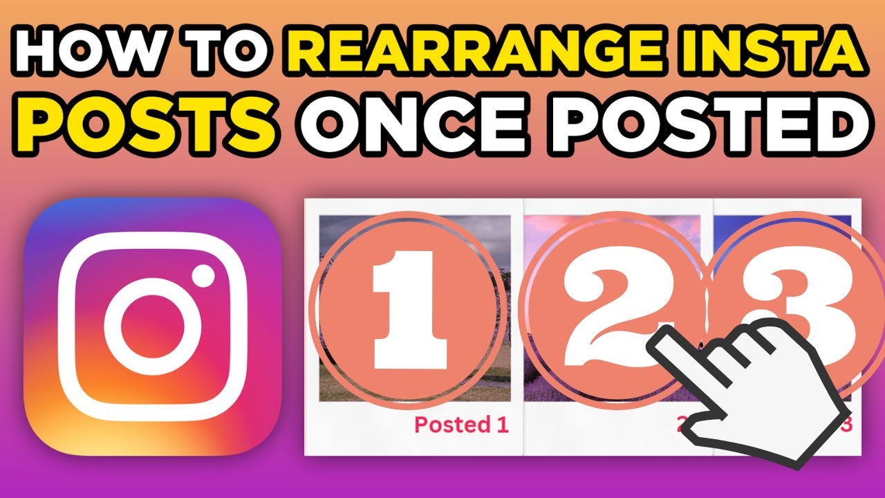How To Rearrange Instagram Posts Once Posted (2024) YouTube