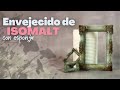 Marco de isomalt envejecido a esponja