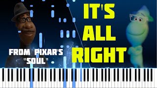 Pixar's Soul - It's All Right - Jon Batiste (Piano Tutorial + Sheets)