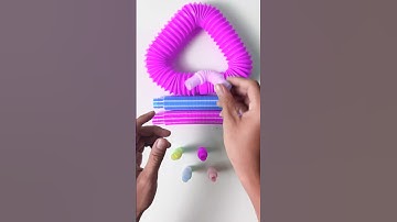 Relaxing Voicing and color changing of pop tube 🎃🎈 #asmr #creative #satisfying#relaxing #voicings