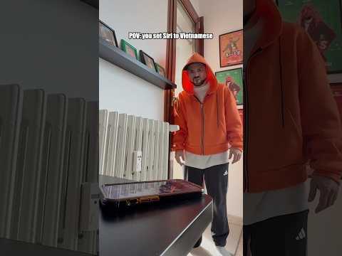POV: you set SIRI to Vietnamese #funnyvideos #funny #adolescence #comedy #siri #technology