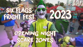 Scare Zones At Fright Fest - Six Flags Magic Mountain