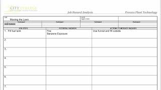 Famous How to Prepare a Job Hazard Analysis Net Worth