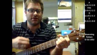 How to play 'Beautiful Girls' by Sean Kingston on acoustic guitar (Beginner Song)