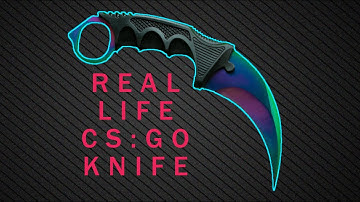 REAL LIFE CS:GO KNIFE UNBOXING! Karambit Fade Knife