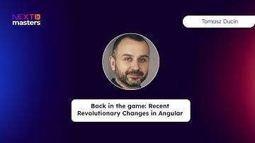 Tomasz Ducin – Back in the game: Recent Revolutionary Changes in Angular - Kongres Next.js 2024