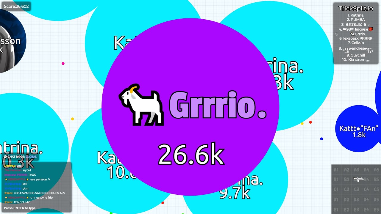 Destroying All the Pros In Cellz.io Solo & Teaming Tricks Tricksplit.io (Agar.io like Game) 🐐🍭