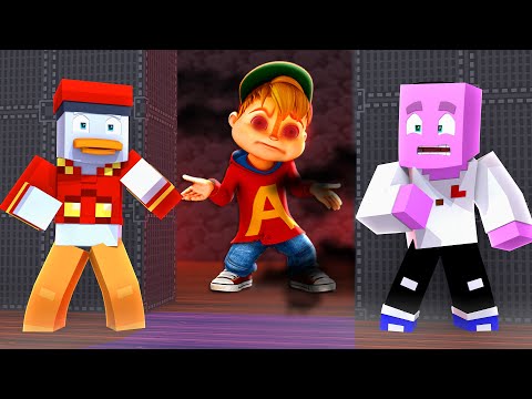 ALVIN AND THE CHIPMUNKS.EXE is chasing us in Minecraft