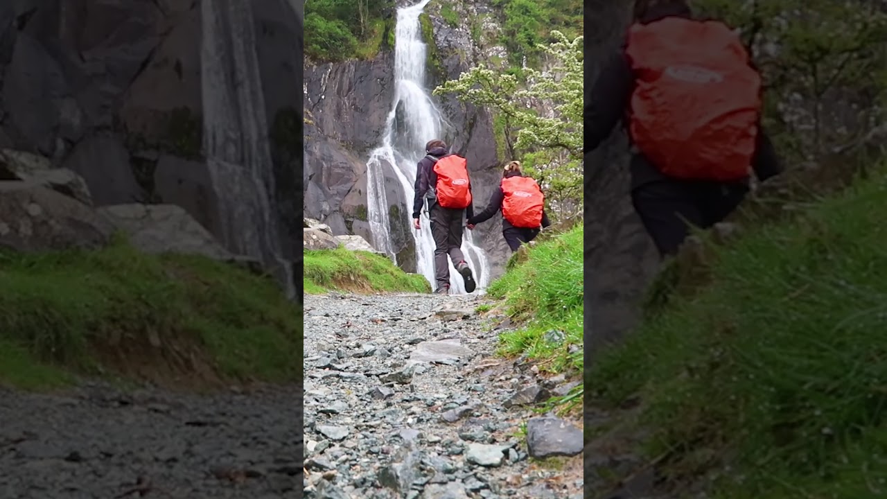 Aber Falls Snowdonia WALES Number 44! #waterfallwonder #snowdonia #waterfallchasing