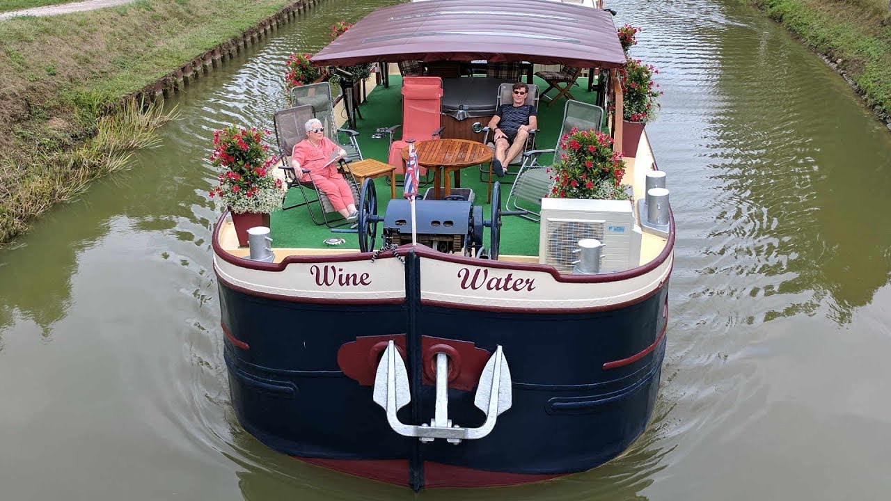 Wine and Water Barge on Canal de Bourgogne YouTube