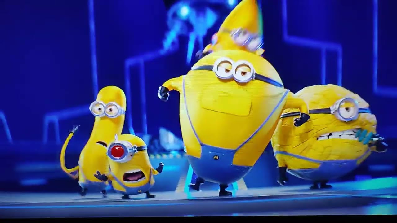 The Five Minions are turning in to Mega Minions Are Dave Mel Tim Jerry Gus!