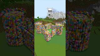 Minecraft Bouncy Castle Build Battle - Noob vs Pro vs Hacker vs God #shorts #minecraft
