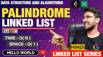 Palindrome Linked List ✅| Check if Linked List is Palindrome | LinkedList Data structure & Algorithm