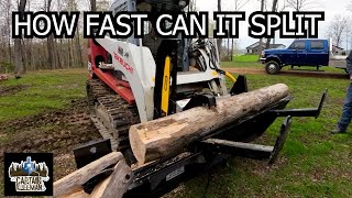 Trying Skid Steer Mounted Firewood Processor - Halverson 120 - First Impressions