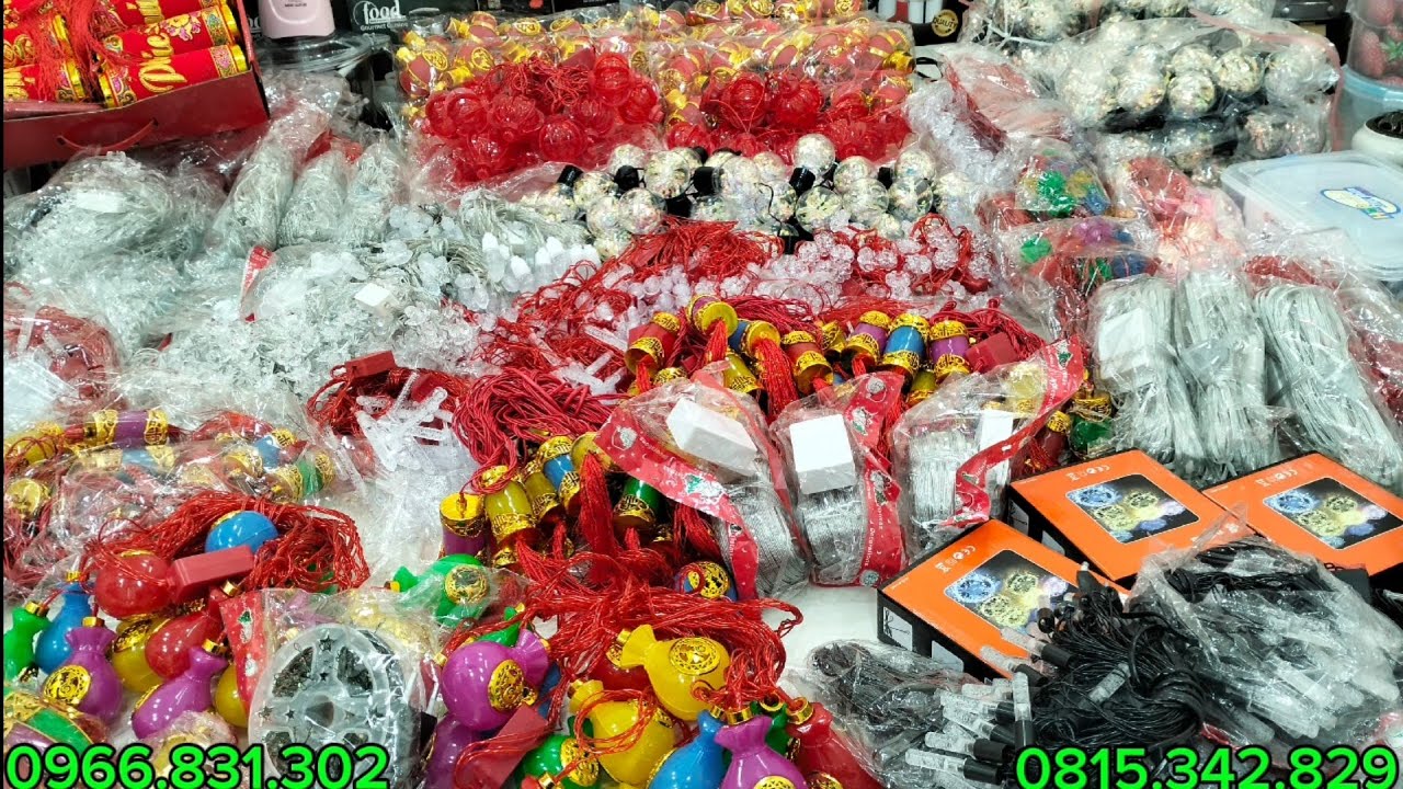 Tổng kho đèn nháy, các mẫu nháy trang trí tết, nháy hoa may mắn, túi tài lộc, pháo nháy điện, ...