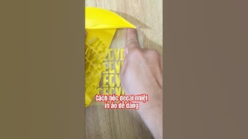 Cách lột decal nhiệt in áo thun, áo đá bóng