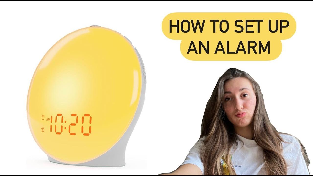 How to set up alarm on sunrise clock. Wake Up Light Sunrise Alarm Clock  from amazon