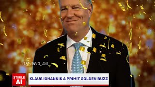 Klaus Iohannis cântă la Românii au Talent și a primit Golden Buzz