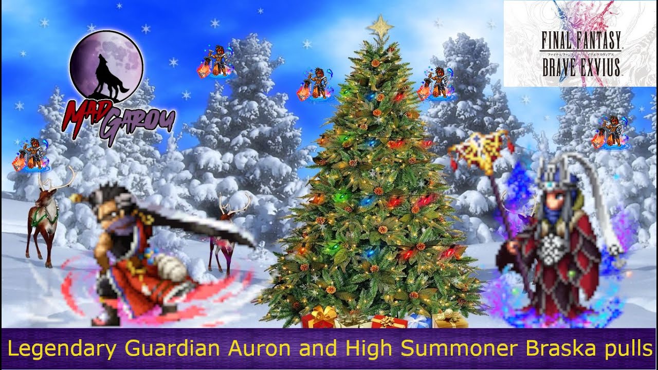 Final Fantasy: Brave Exvius - Legendary Guardian Auron and High Summoner Braska Pull set!