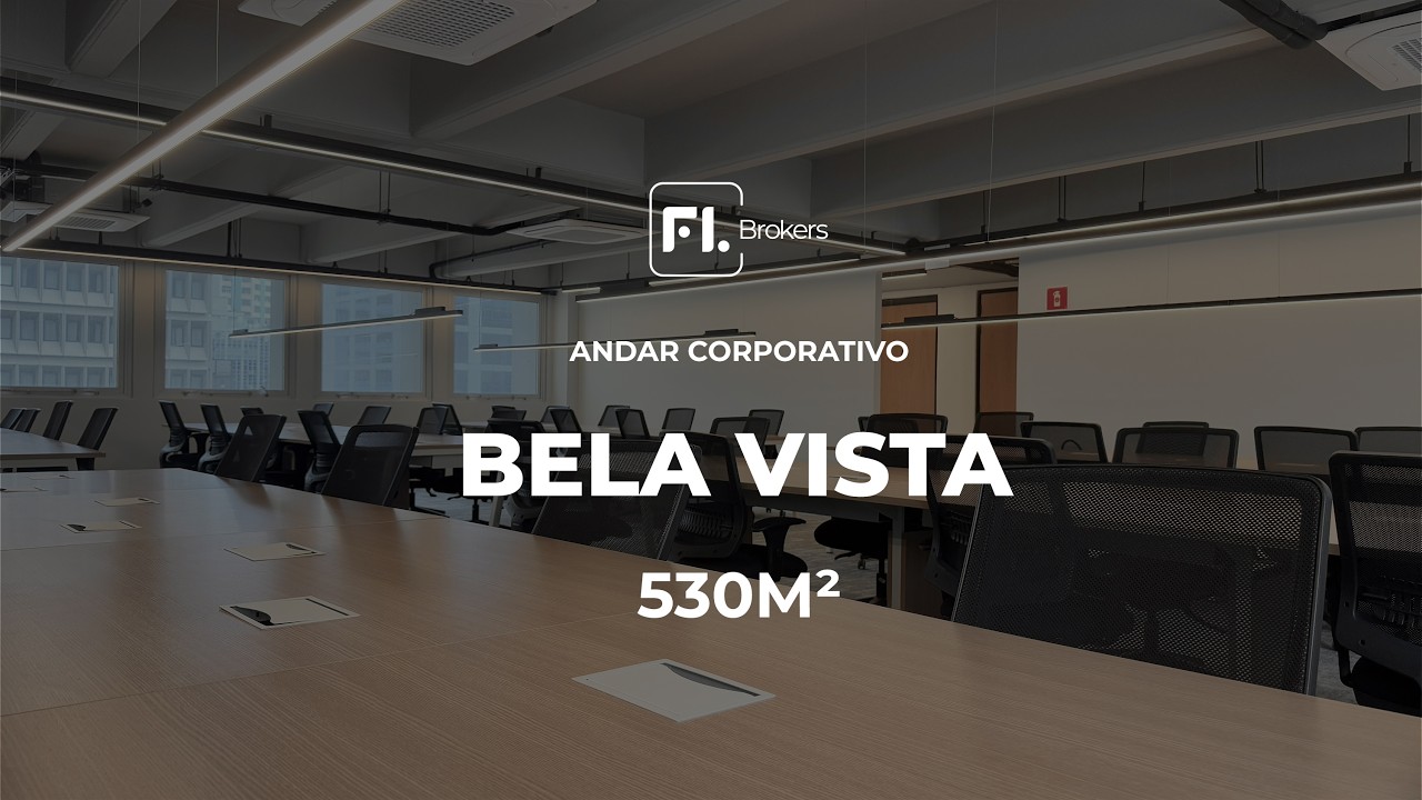 Andar Corporativo - 530m² -  Venda e Locação - Bela Vista - São Paulo - SP.