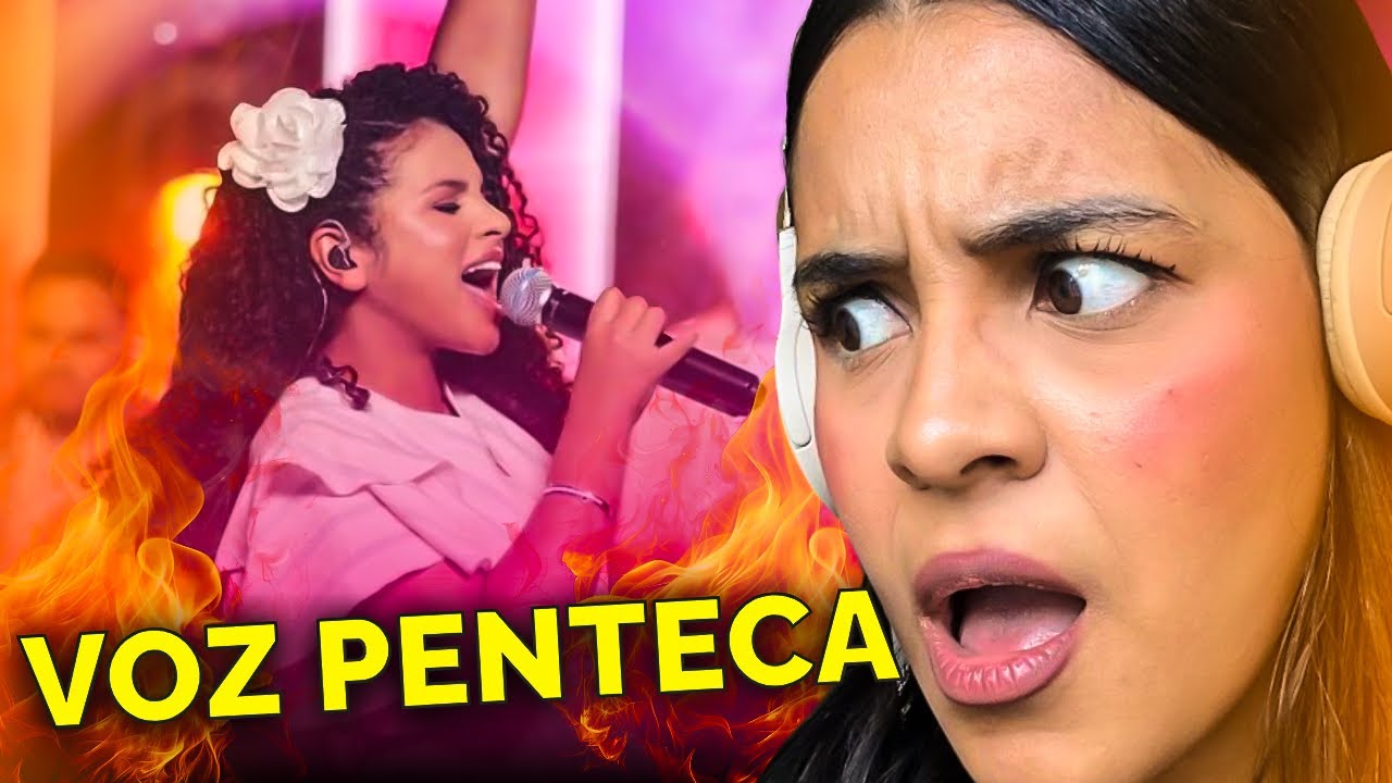 PROF DE CANTO REAGINDO SARAH EVELLYN CANTANDO - ME SURPREENDI