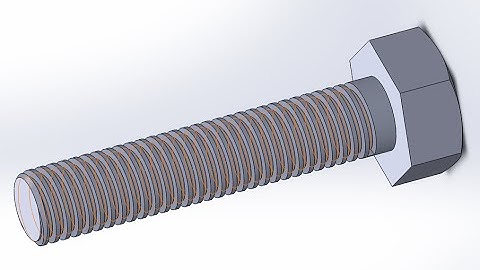 Modeling Hex Bolt with ACME Thread | Solidworks