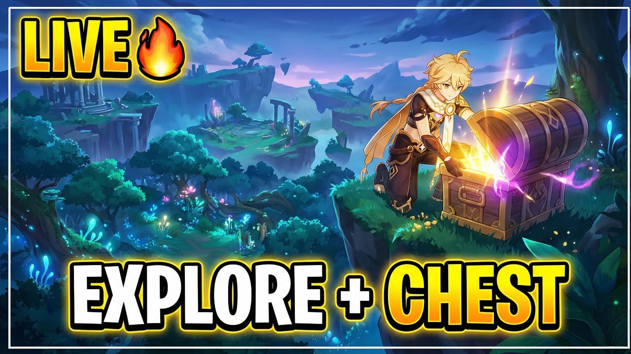 Genshin Impact LIVE 🔥 Gameplay, Exploration & Chest Opening | No Commentary