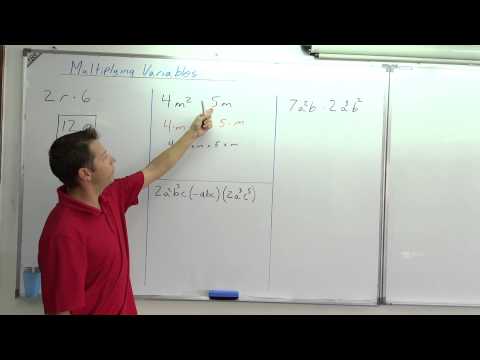 Algebra Multiplying Variables: