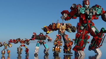 Giant Transformers Size Comparison