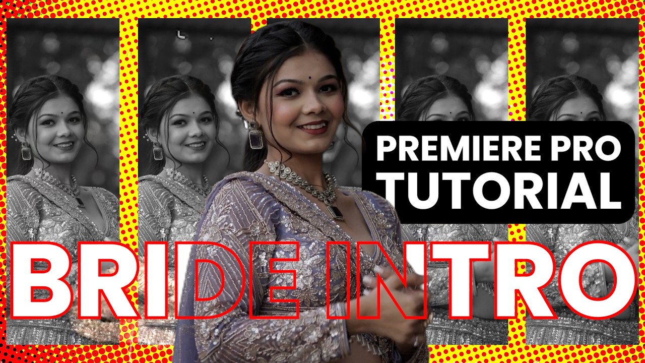 Wedding Video Intro Tutorial | Master Bride Intro Editing in Premiere ...