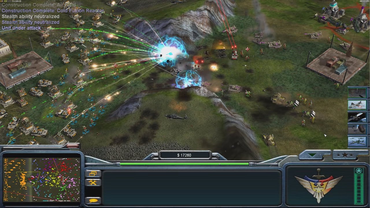 Random 1v7 Random - Command & Conquer Generals Zero Hour - 1 vs 7 HARD ...
