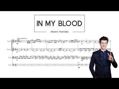 In My Blood From Bridgerton Shawn Mendes String Quartet Sheet Music In My Blood From Bridgerton Shawn Mendes String Quartet Sheet Music