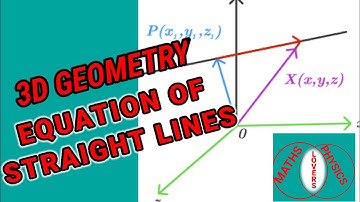 Equation Of a Straight lines in 3D Geometry I CBSE Class 12 Maths @Mathsphysicslovers