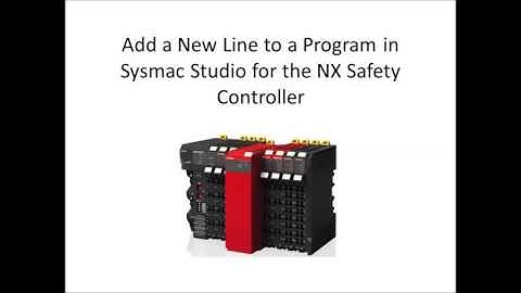 How To Insert A Network In A NX Safety Program Using Sysmac Studio