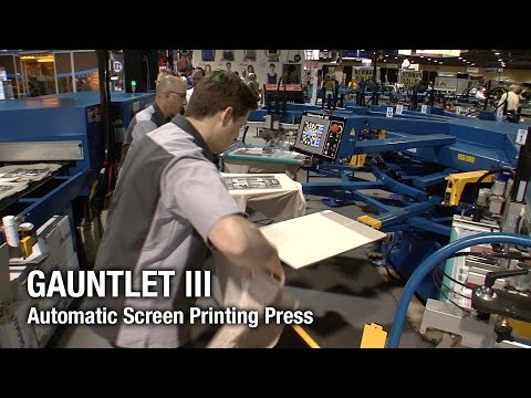 Gauntlet III - Automatic Textile Screen Printing Press - M&R Screen Printing
