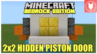 Minecraft Bedrock - 2x2 Hidden Piston Door (Jeb Door) Tutorial ( Xbox/ MCPE/ Windows 10/ Switch)