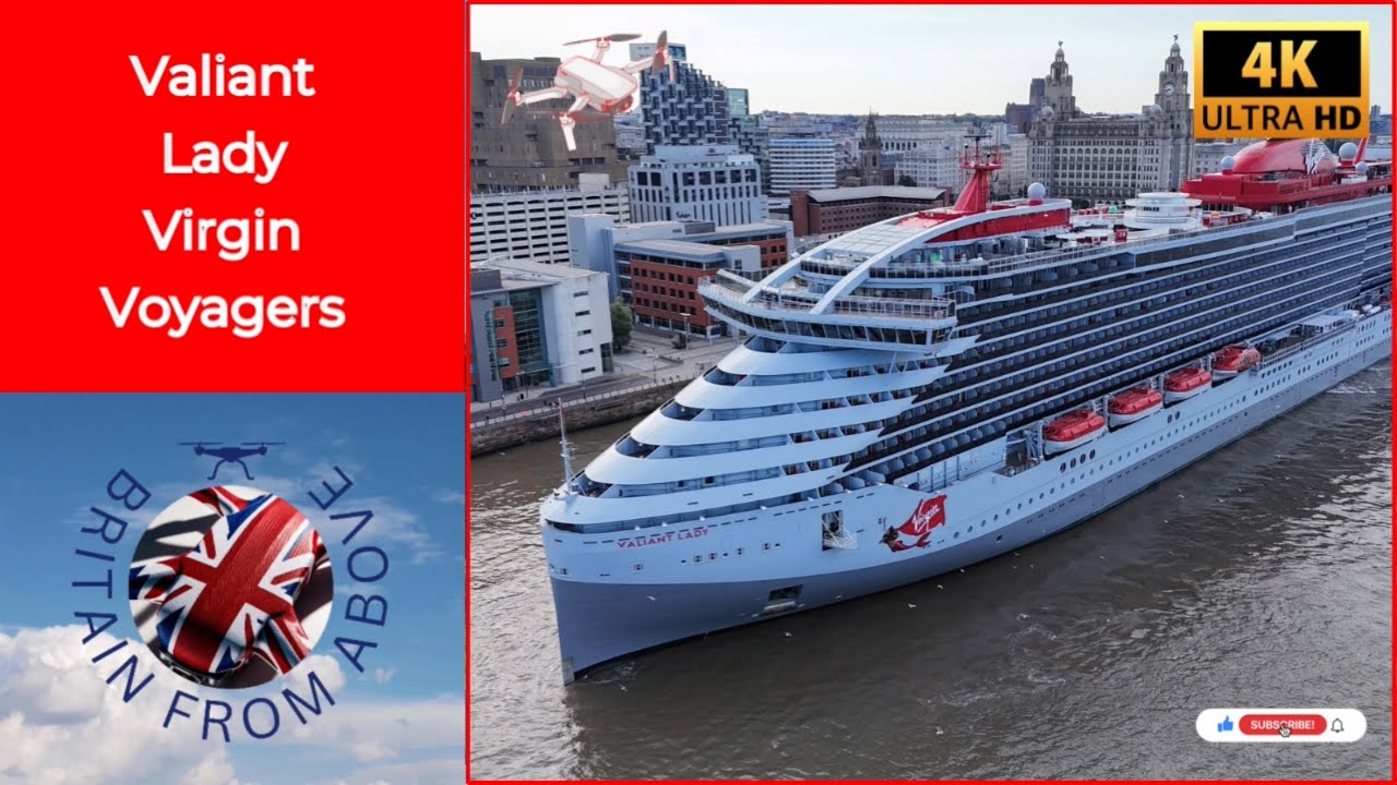 Valiant Lady | Spectacular Arrival & Docking at Liverpool cruise port @VirginVoyages #virgin #fyp 